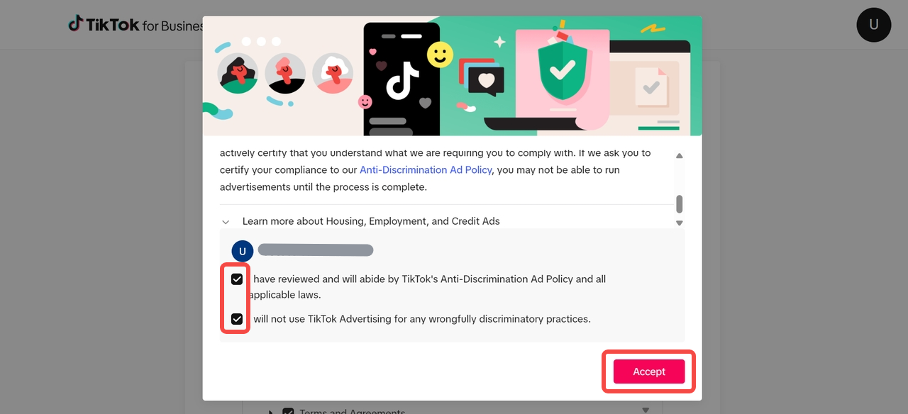 Step 6 — Link TikTok Business account